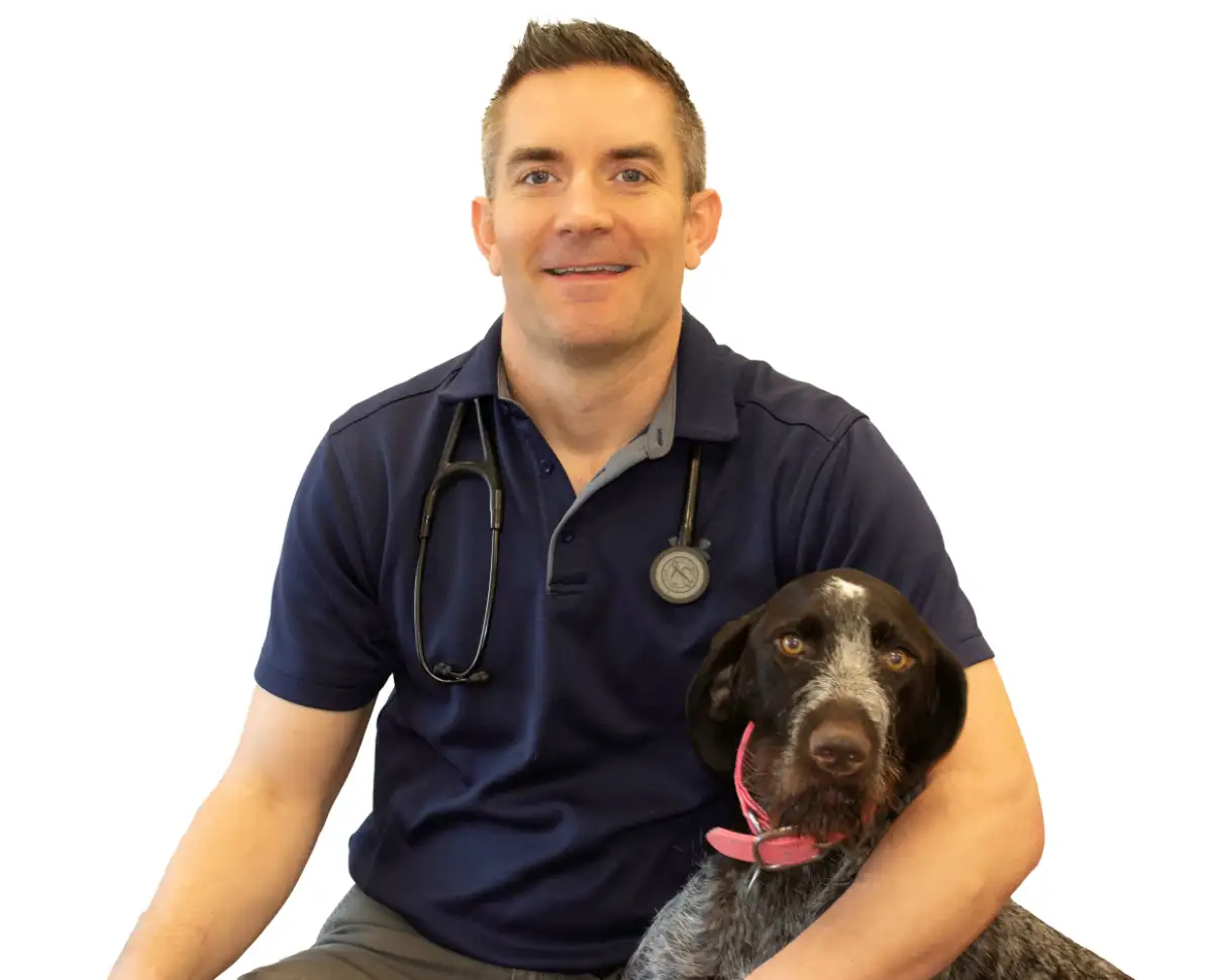 Dr. Bret Miller and Dog